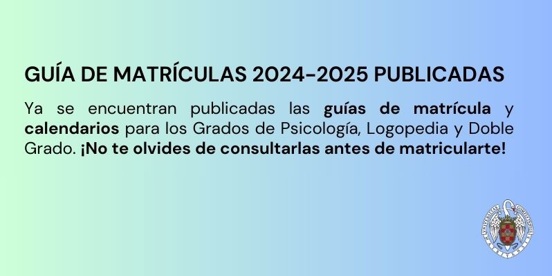 GUÍAS DE MATRÍCULA 2024-2025